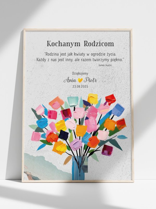 Podziękowania dla rodziców - Grafika - Wzór 3