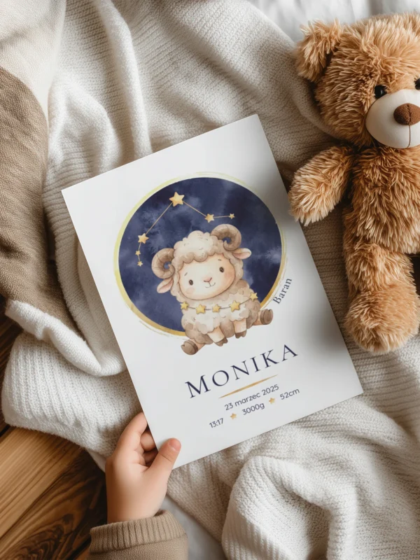 metryczka-konstelacja-baran-dekoracja-pokoj-dziecka